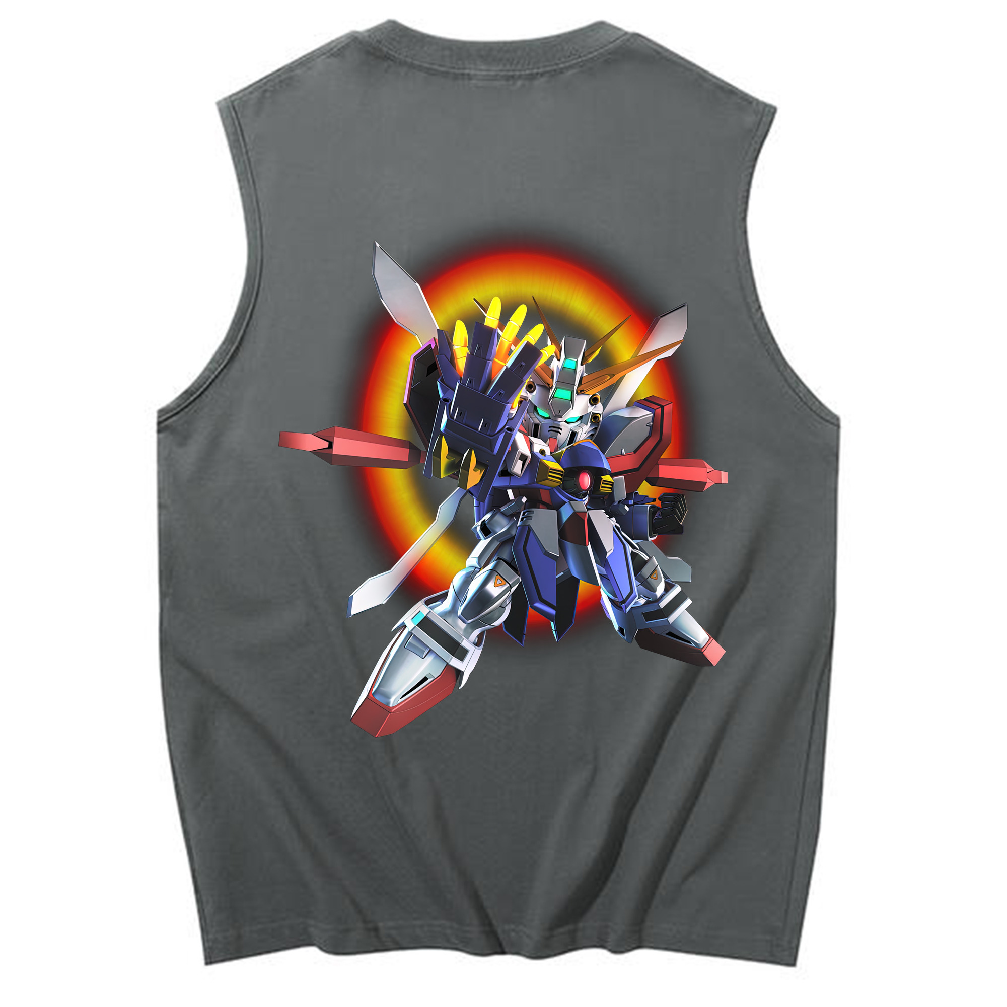 （画像用） 機動戦士ガンダム Mobile Suit Gundam コットン100％タンクトップ（背面プリント）
